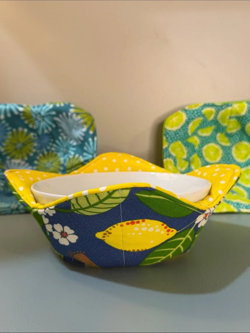 Hand Crafted Assorted 100% Cotton 11”x11” Bowl Coozie